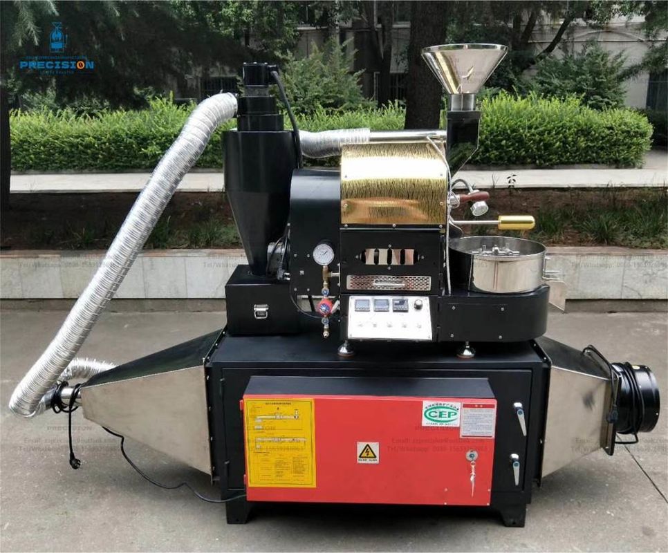 Precision 1kg Electric Coffee Roaster Stainless Steel Drum For Shop Use