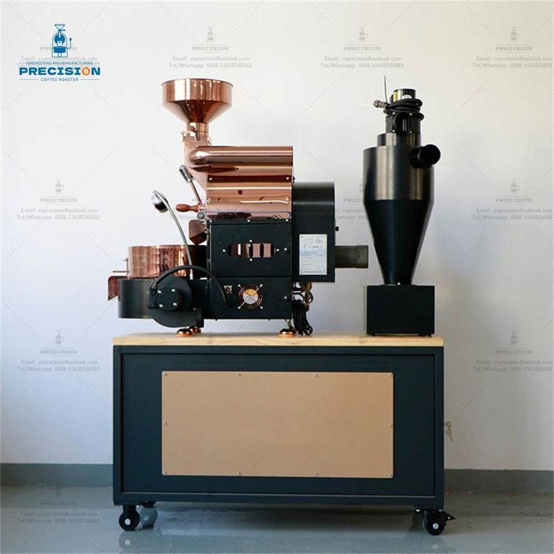 Customized Electric / Gas Type Small Coffee Roaster With Max Capacity 1500g / Batch