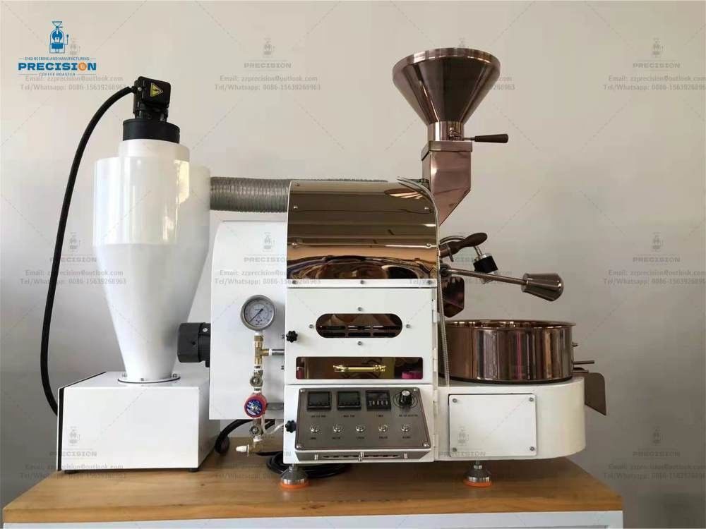 Customize Color Small White Coffee Roasters 1kg Double Layer 316 Food Grade Stainless Steel