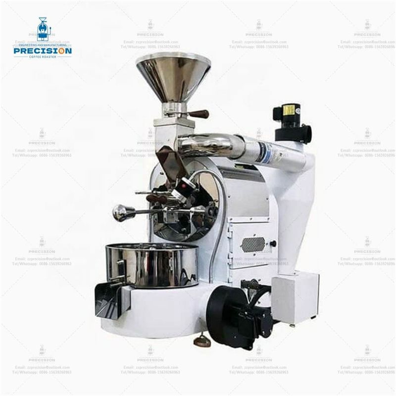 Customize Color Small White Coffee Roasters 1kg Double Layer 316 Food Grade Stainless Steel