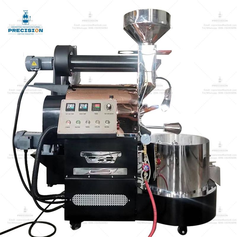 Cast Iron Coffee Roaster 10kg 12kg 15kg Large Stainless Steel Drum Commercial Industrial Coffee Roaster Machine