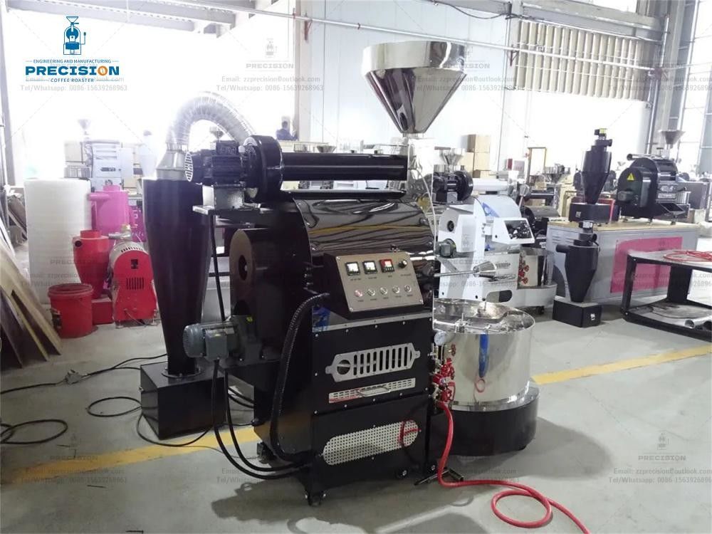 Precision Coffee Roaster Machine Commercial With Stainless Steel Drum Housing Color