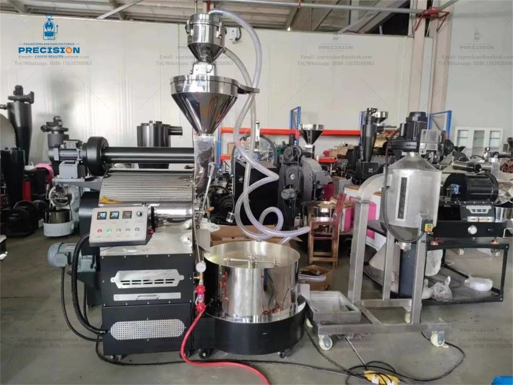 Easy Use Commercial Coffee Roaster Machinery Complete Electric Heating Type