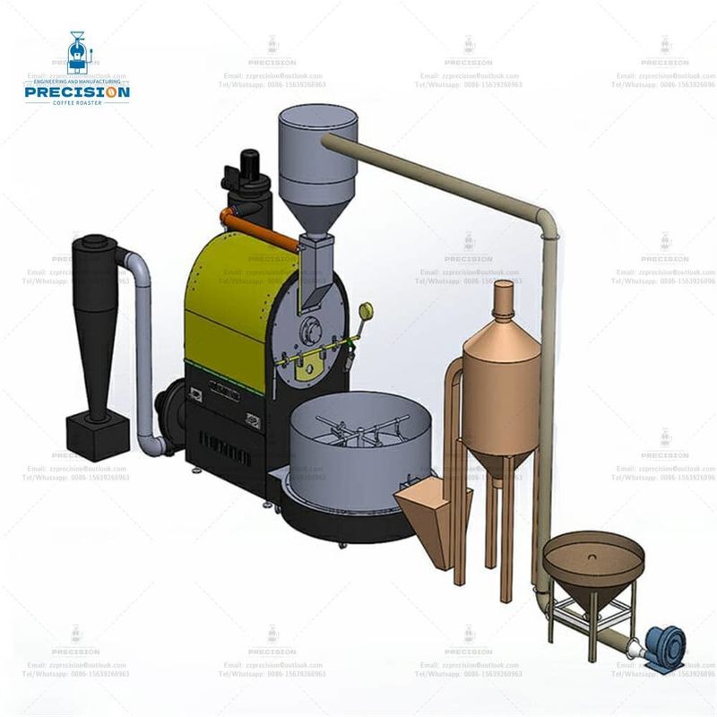 Industrial Coffee Roaster Machine For Large Scale Production Coffee Roasting System