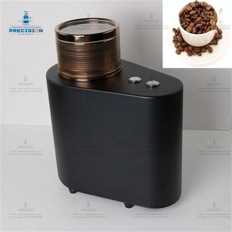 Compact Home Coffee Roaster With 200g Capacity 1900kcal Firepower And Rose Gold Cooling Cup