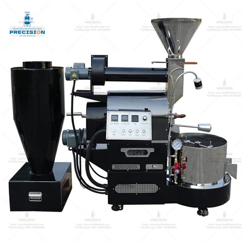 3kg Smart Coffee Roasting Machine With Heat Resistant 316 Stainless Steel Double Layer Drum