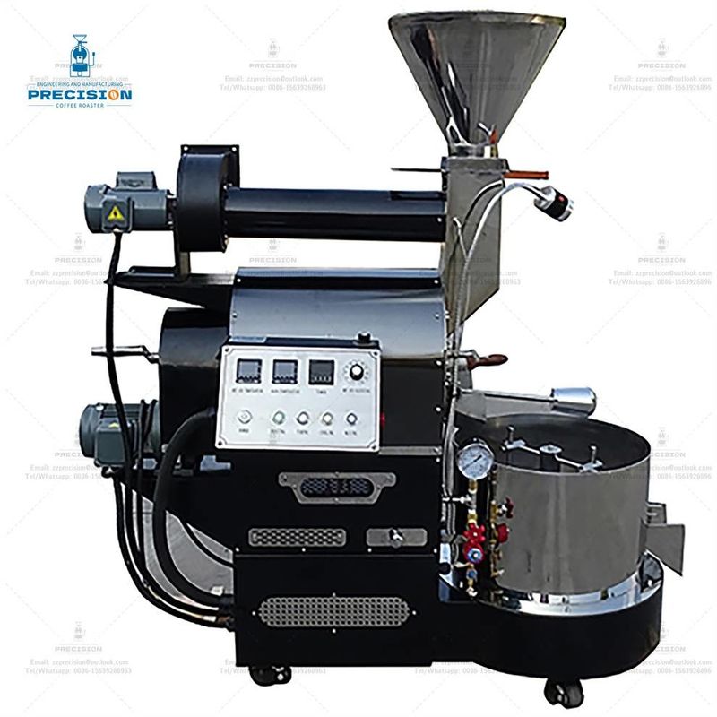 200w 3kg Coffee Roaster with Heat Resistant Double Layer 316 Food Grade Stainless Steel Drum