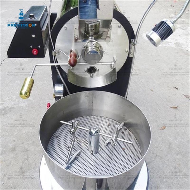 Stainless Steel Coffee Roasting Machine Electric And Gas Custom Body Color