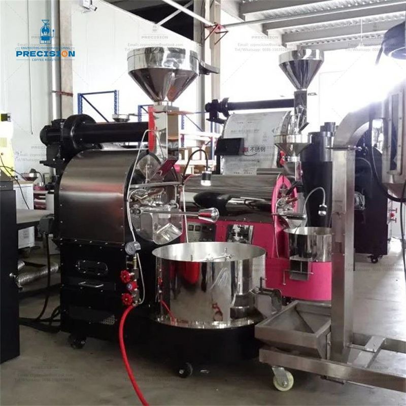 Multi Burner Double Layer Stainless Steel Drum 5Kg 10Kg 15Kg 20Kg Roasting Machine Bean Coffee Roaster