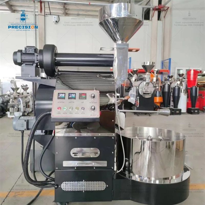 Double Layer Stainless Steel Drum Nut 5Kg 10Kg 15Kg  Multi Burner Roasting Machine Bean Coffee Roaster