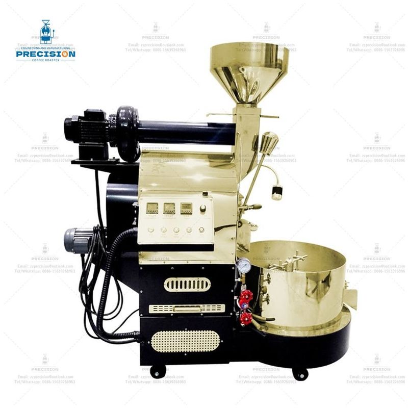 Double Layer Stainless Steel Drum Electric Sample Cafe Nuts 2Kg 3Kg 6Kg Gas Bean Machine Coffee Roaster